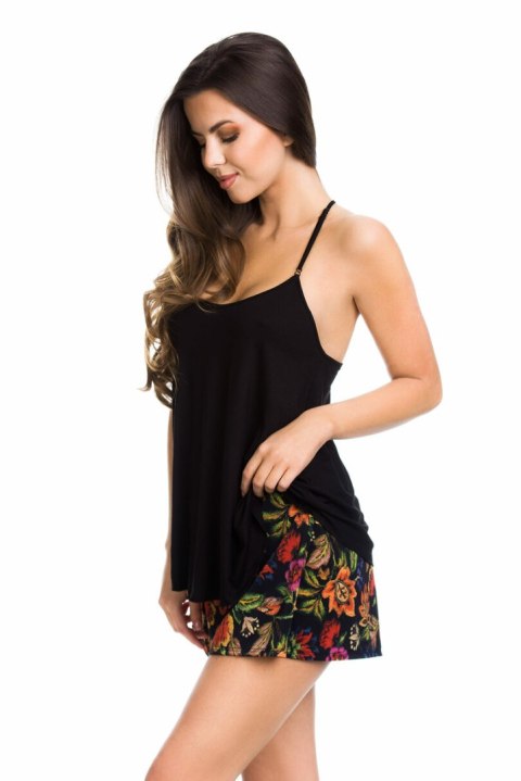 KOMPLET FLOWER 11078 - CZARNY, XL MEDIOLANO