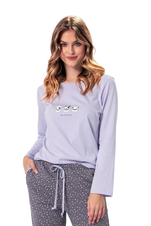 PIŻAMA DAMSKA INEZ 1367 - WRZOSOWY, XL LEVEZA PIŻAMA DAMSKA INEZ 1367 - WRZOSOWY, XL LEVEZA