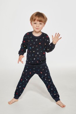 PIŻAMA YOUNG BOY DR 762/143 COSMOS - GRANATOWY, 164 CORNETTE