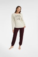 PIŻAMA DAMSKA GRACY 40930 AW23 - BEŻOWY, XL HENDERSON LADIES