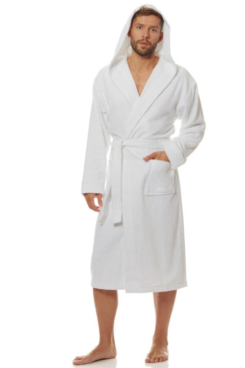 SZLAFROK MĘSKI 2104 - BIAŁY, 2XL L&L SZLAFROK MĘSKI 2104 - BIAŁY, 2XL L&L
