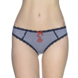 FIGI DAMSKIE MINI BIKINI L-1226MB - BIAŁO-GRANATOWY, S LAMA