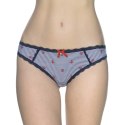 FIGI DAMSKIE MINI BIKINI L-1226MB - BIAŁO-GRANATOWY, S LAMA