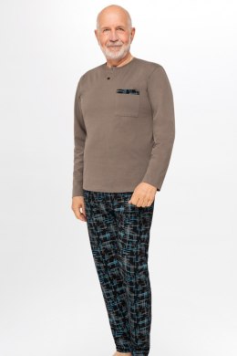 412 PIŻAMA MĘSKA MARCEL - KHAKI, M, 2 MARTEL
