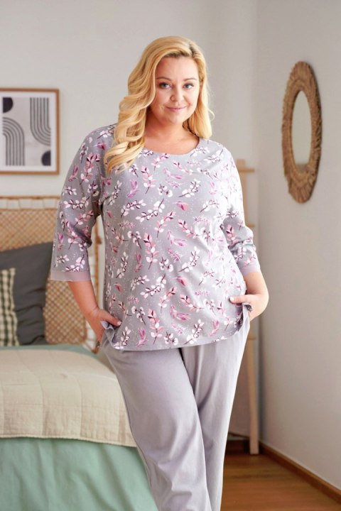 PIŻAMA DAMSKA PB 5281 J/Z 23 2XL - GREY, XXL DOCTOR NAP PIŻAMA DAMSKA PB 5281 J/Z 23 2XL - GREY, XXL DOCTOR NAP