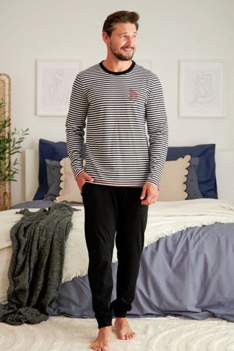 PIŻAMA MĘSKA PMB 5234 J/Z 23 - BLACK, XL DOCTOR NAP PIŻAMA MĘSKA PMB 5234 J/Z 23 - BLACK, XL DOCTOR NAP