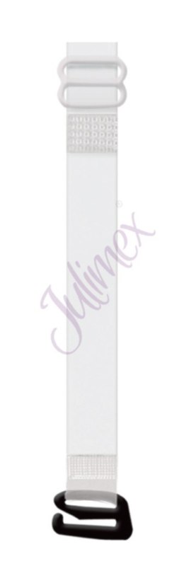 Ramiączka silikonowe metalowe zapięcie RT 04 10 mm - BIAŁY, 10MM JULIMEX