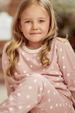 3040 PIŻAMA DZIEWCZĘCA DŁUGA CHLOE - RÓŻOWY, 92 TARO