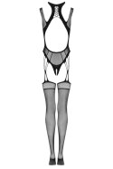 BODYSTOCKING G327 - CZARNY, S/M/L OBSESSIVE