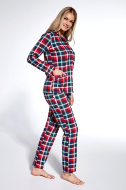 PIŻAMA DAMSKA DR 482/369 ROXY - GRANAT, XL CORNETTE