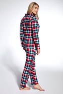 PIŻAMA DAMSKA DR 482/369 ROXY - GRANAT, XL CORNETTE