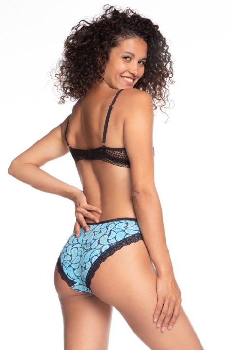 FIGI DAMSKIE BIKINI L-1411BI - GRANAT-NIEBIESKI, S LAMA