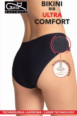 MAJTKI - BIKINI RIB ULTRA COMFORT - BLACK, M GATTA BODYWEAR