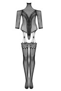 BODYSTOCKING G333 - CZARNY, S/M/L OBSESSIVE