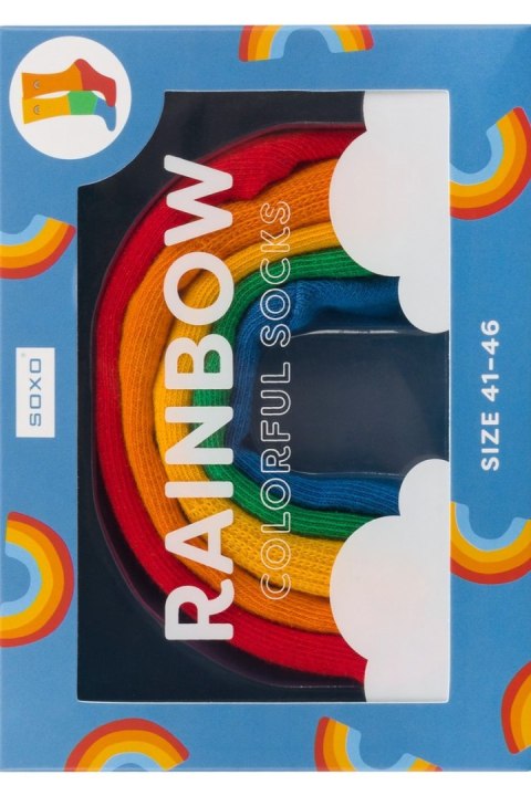 SKARPETY SOXO RAINBOW - W PUDEŁKU MĘSKIE - MULTIKOLOR, 41-46 SOXO SKARPETY SOXO RAINBOW - W PUDEŁKU MĘSKIE - MULTIKOLOR, 41-46 SOXO