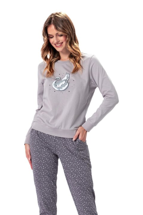 PIŻAMA DAMSKA IDA 1366 - JASNO SZARY, 2XL LEVEZA PIŻAMA DAMSKA IDA 1366 - JASNO SZARY, 2XL LEVEZA