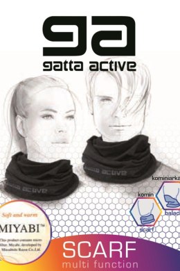 GA SCARF MIYABI - GREY MELANGE, UNI GATTA BODYWEAR