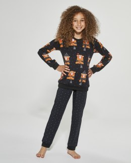 PIŻAMA GIRL DR 996/148 BEAR - CZARNY, 110/116 CORNETTE