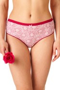FIGI DAMSKIE LPC 755 B22 - CZERWONY-GRANATOWY, XL KEY