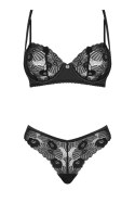 SERENA LOVE KOMPLET 2-CZĘŚCIOWY - CZARNY, M/L OBSESSIVE