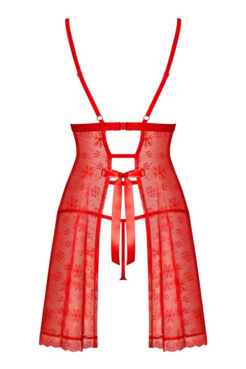 CLAUSSICA BABYDOLL - CZERWONY, XS/S OBSESSIVE CLAUSSICA BABYDOLL - CZERWONY, XS/S OBSESSIVE