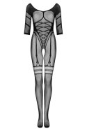 BODYSTOCKING G329 - CZARNY, S/M/L OBSESSIVE