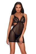 MILLAGRO KOSZULKA I STRINGI - CZARNY, L/XL OBSESSIVE