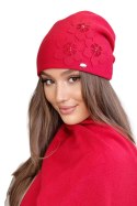 CZAPKA DAMSKA TEONA - GRANATOWY 12, UNIWERSALNY, 12 KAMEA