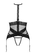 LACRISIA GORSET - CZARNY, XL/2XL OBSESSIVE