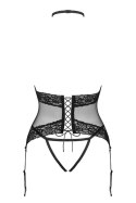 LACRISIA GORSET - CZARNY, XL/2XL OBSESSIVE