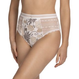 FIGI DAMSKIE MIDI L-1396MD - ECRU, S LAMA