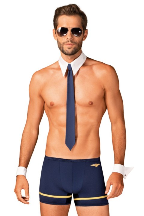PILOTMAN SET - GRANATOWY, S/M OBSESSIVE PILOTMAN SET - GRANATOWY, S/M OBSESSIVE