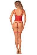 BELOVYA GORSET - CZERWONY, XL/2XL OBSESSIVE