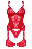 BELOVYA GORSET - CZERWONY, XL/2XL OBSESSIVE