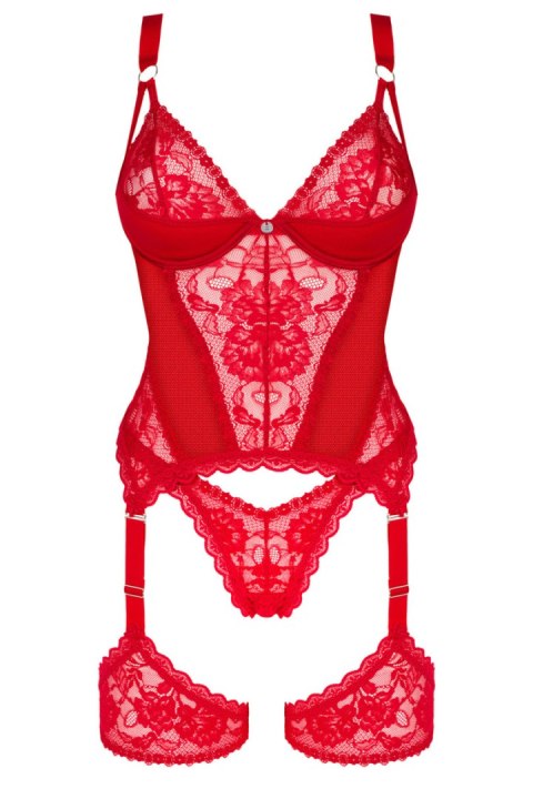 BELOVYA GORSET - CZERWONY, XL/2XL OBSESSIVE BELOVYA GORSET - CZERWONY, XL/2XL OBSESSIVE