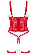 BELOVYA GORSET - CZERWONY, XL/2XL OBSESSIVE