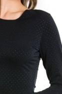 BLUZKA DOTSY - CZARNY, S MEDIOLANO BLUZKA DOTSY - CZARNY, S MEDIOLANO