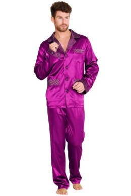Piżama Męska SATYNA 939 - BORDO, 3XL DE LAFENSE