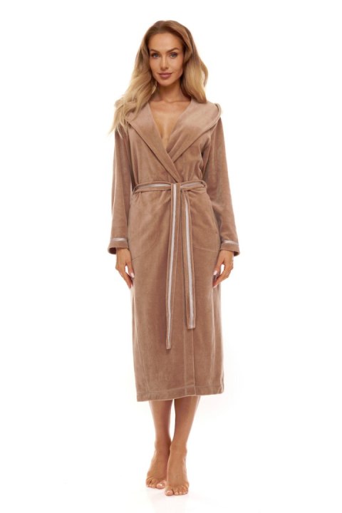 SZLAFROK DAMSKI DŁUGI 2307 HOT - CAMEL, M, 4 L&L SZLAFROK DAMSKI DŁUGI 2307 HOT - CAMEL, M, 4 L&L