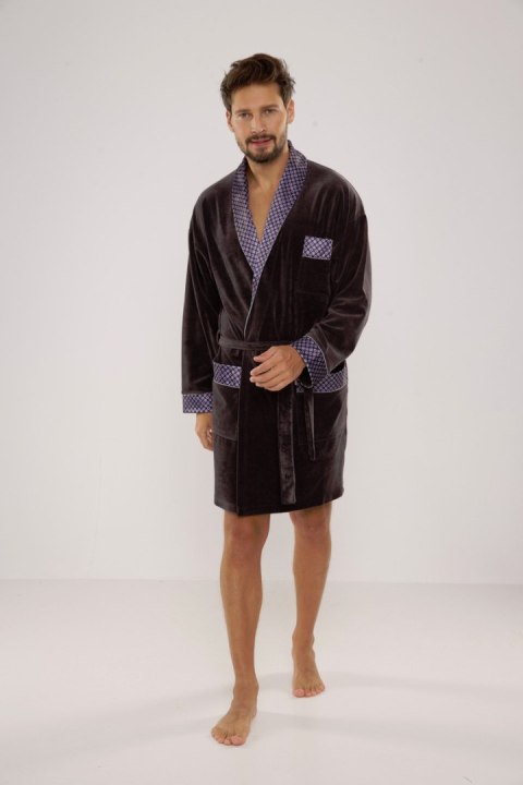 Szlafrok BONJOUR Krótki 772 - BRĄZ, 2XL DE LAFENSE Szlafrok BONJOUR Krótki 772 - BRĄZ, 2XL DE LAFENSE