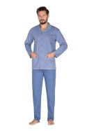 444 PIŻAMA MĘSKA BIG - BEŻOWY, 3XL, 3 REGINA