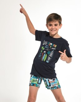 PIŻAMA BOY KR 789/85 SURFER - GRANAT, 92 CORNETTE