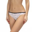 FIGI DAMSKIE MINI BIKINI L-122MB-26EX - BIAŁY-CZARNY, XXL LAMA
