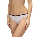 FIGI DAMSKIE MINI BIKINI L-122MB-26EX - BIAŁY-CZARNY, XXL LAMA