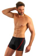 BOKSERKI KĄPIELOWE MĘSKIE BD 366 MAXI - CZARNY, 4XL, 366 SESTO SENSO
