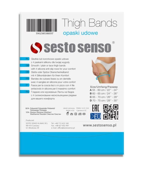 OPASKI UDOWE GŁADKIE - BEIGE, 55-60 SESTO SENSO OPASKI UDOWE GŁADKIE - BEIGE, 55-60 SESTO SENSO