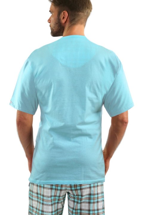 PIŻAMA MĘSKA KR.RĘKAW2576/17 - MIĘTA, XL SESTO SENSO PIŻAMA MĘSKA KR.RĘKAW2576/17 - MIĘTA, XL SESTO SENSO