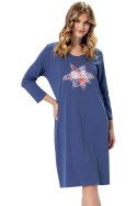 KOSZULA DAMSKA KASIA 1373 - CIEMNY JEANS, L LEVEZA