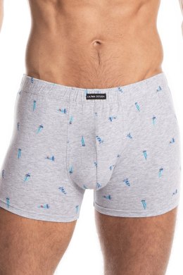SZORTY MĘSKIE M-981SZ 3XL-4XL - JASNY SZARY MELANGE, XXXXL LAMA