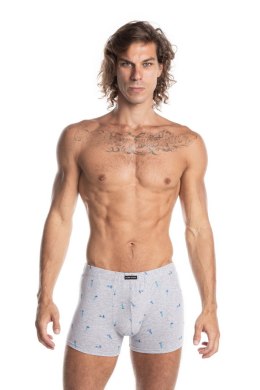 SZORTY MĘSKIE M-981SZ 3XL-4XL - JASNY SZARY MELANGE, XXXXL LAMA